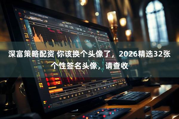 深富策略配资 你该换个头像了，2026精选32张个性签名头像，请查收